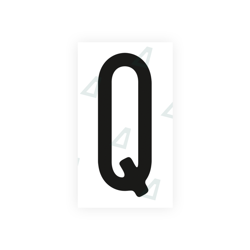Nanofilm Ecoslick™ for US (Ohio) license plates - Symbol "Q"
