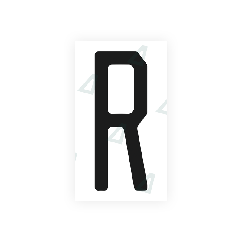 Nanofilm Ecoslick™ for US (Pennsylvania) license plates - Symbol "R"