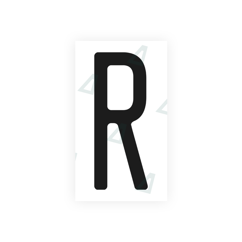 Nanofilm Ecoslick™ for US (Washington) license plates - Symbol "R"