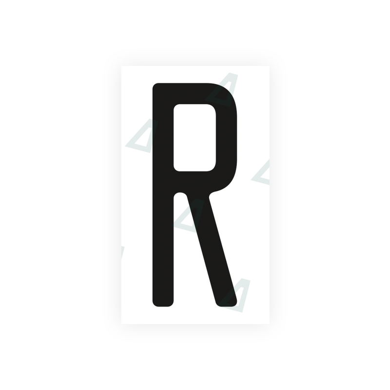 Nanofilm Ecoslick™ for US (Ohio) license plates - Symbol "R"