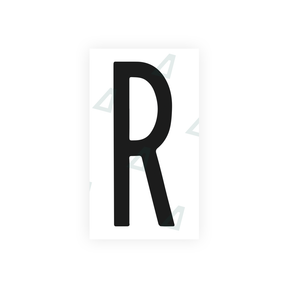 Nanofilm Ecoslick™ for US (New York) license plates - Symbol "R"