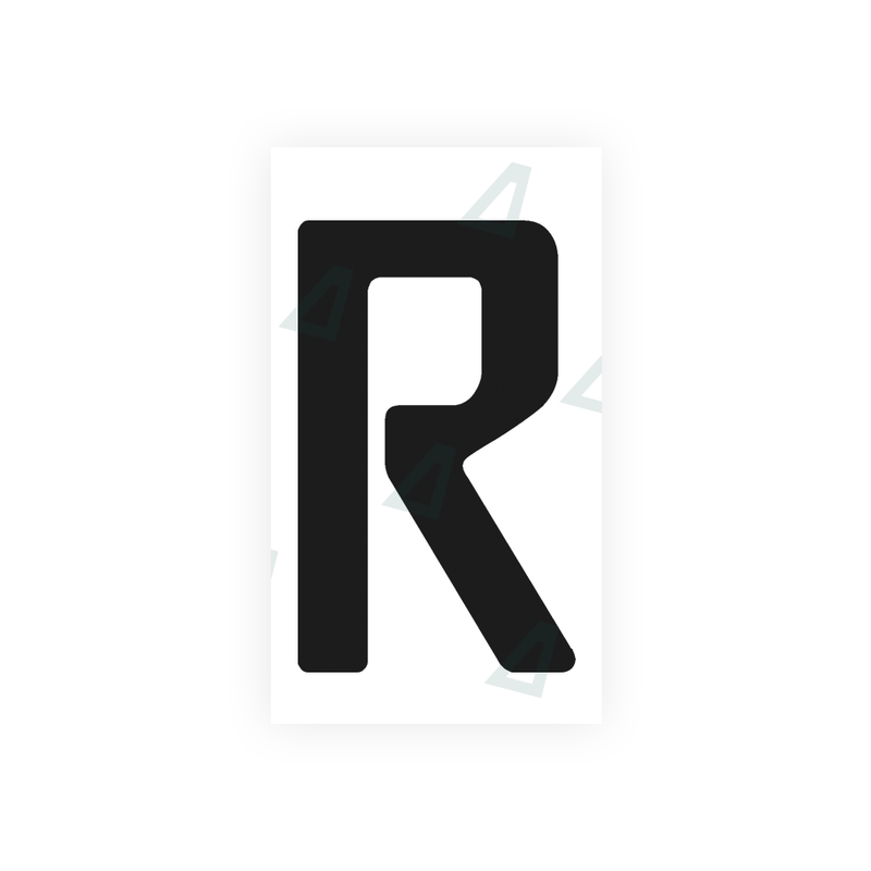 Nanofilm Ecoslick™ for paraguay license plates - Symbol "R"