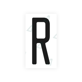 Nanofilm Ecoslick™ for US (North Carolina) license plates - Symbol "R"