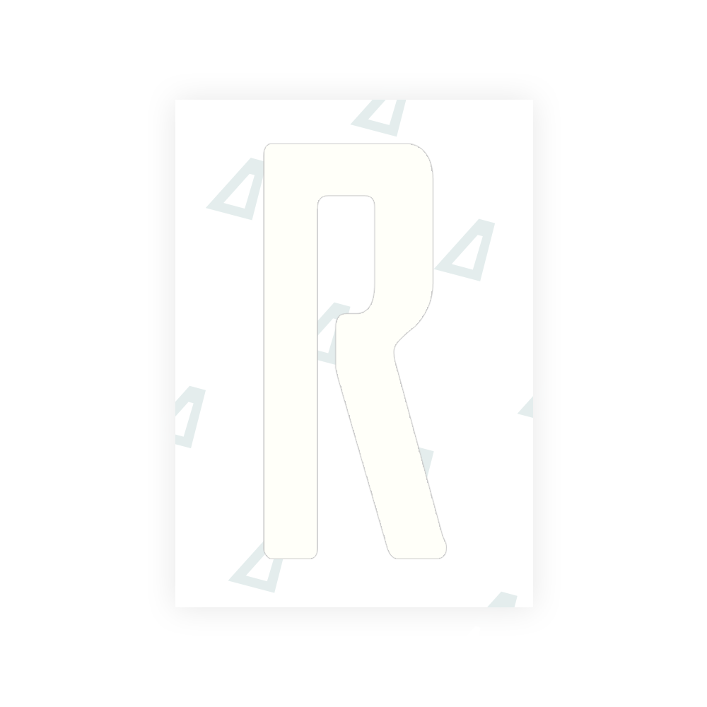 Adhesivo para matrículas de Peru - Símbolo "R"
