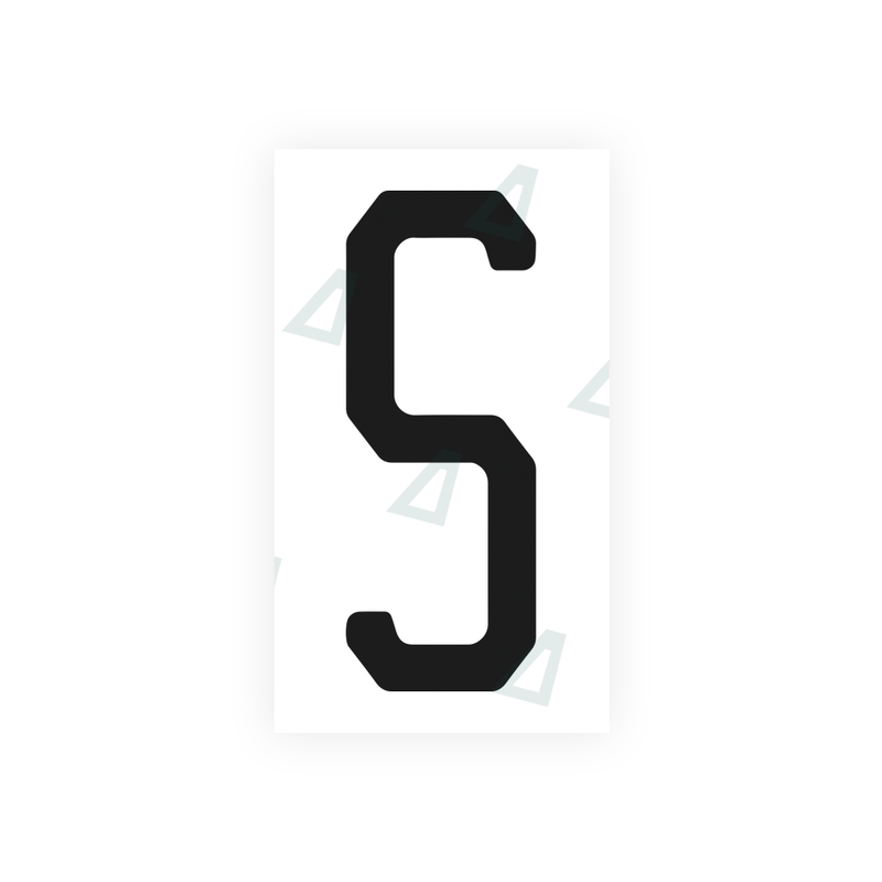 Nanofilm Ecoslick™ for US (Pennsylvania) license plates - Symbol "S"