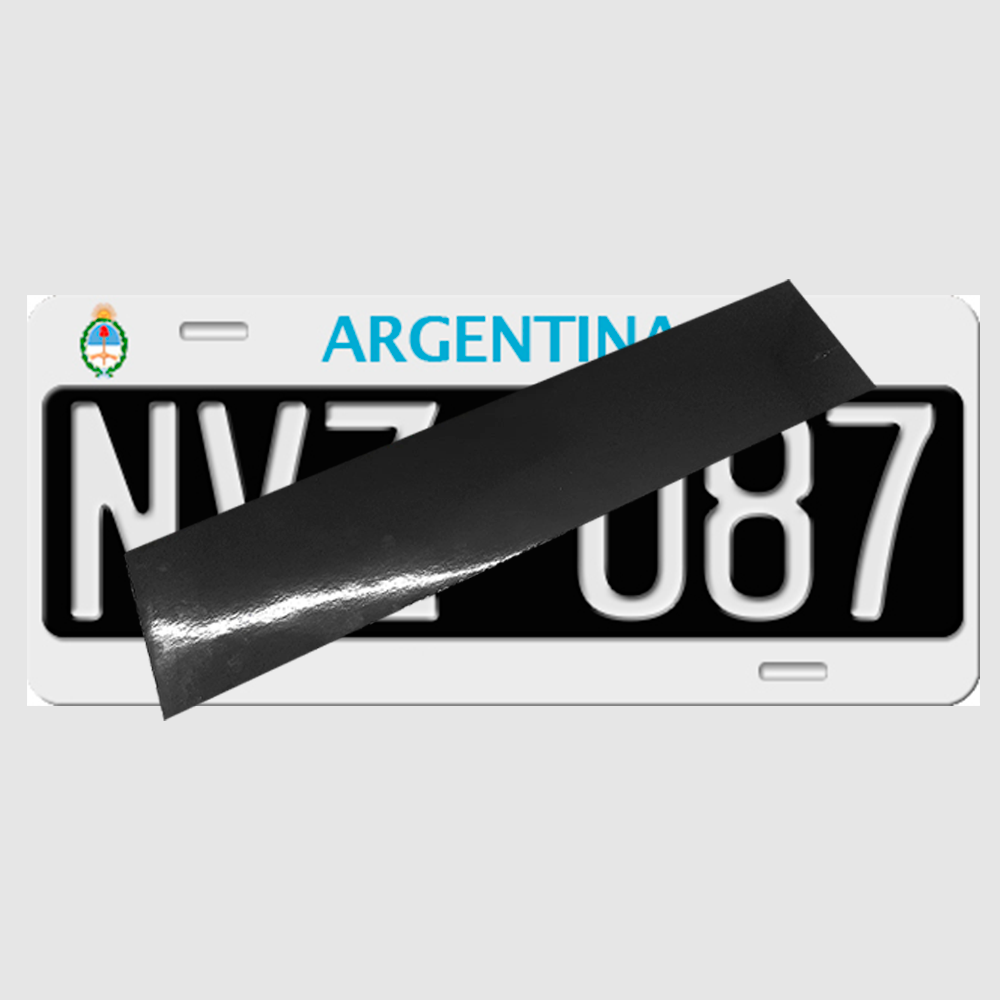 Insulfilm Anti Radar Film for Vehicle License Plates - (MERCOSUL BLACK, CAR AND MOTORCYCLE) 