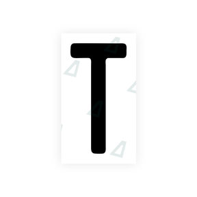 Autocollant pour plaques d'immatriculation Swiss - Symbole "T"
