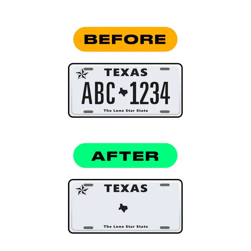 Sticker Letter E - Texas (2012 Version)