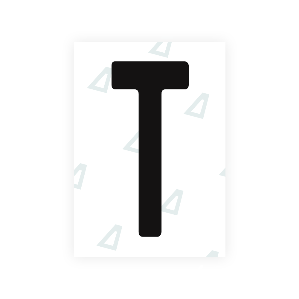 Adhesivo para matrículas de Peru - Símbolo "T"