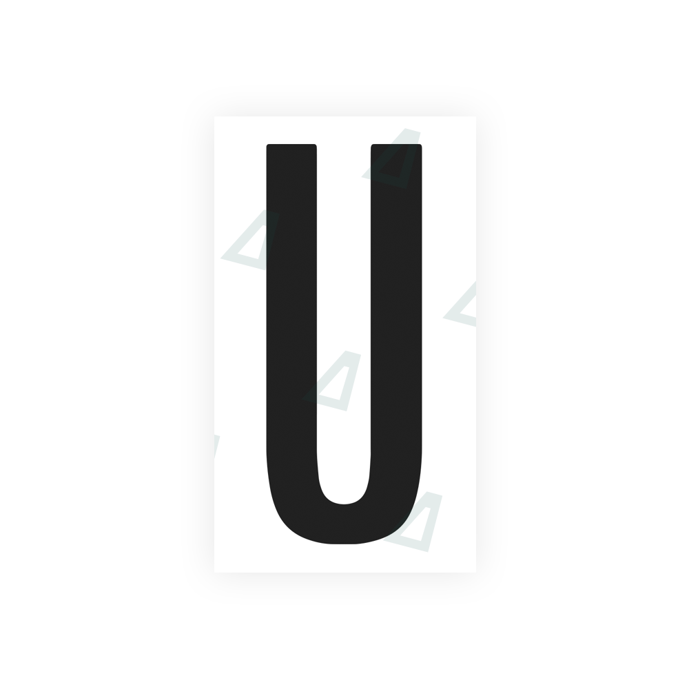Sticker Letter U - Texas (2012 Version)