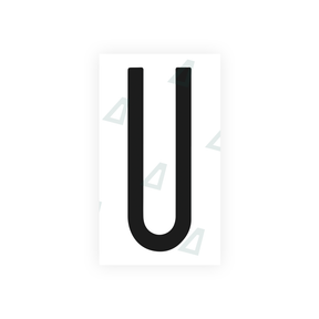 Nanofilm Ecoslick™ for US (New York) license plates - Symbol "U" 