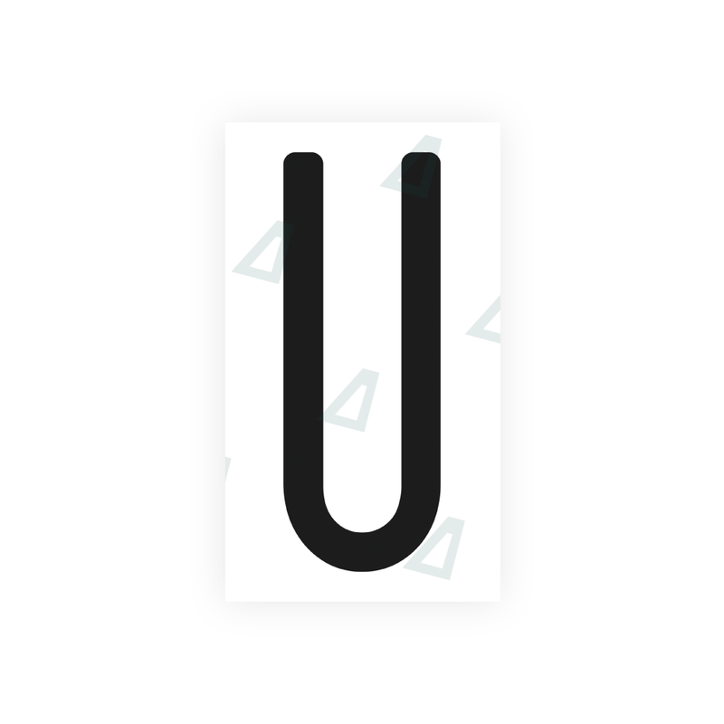 Nanofilm Ecoslick™ for US (Washington) license plates - Symbol "U"