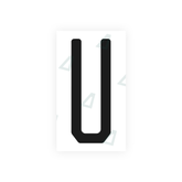 Nanofilm Ecoslick™ for US (Florida) license plates - Symbol "U"