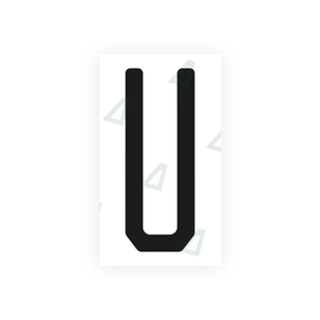 Nanofilm Ecoslick™ for US (Florida) license plates - Symbol "U"