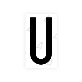 Nanofilm Ecoslick™ for US (New Jersey) license plates - Symbol "U" 