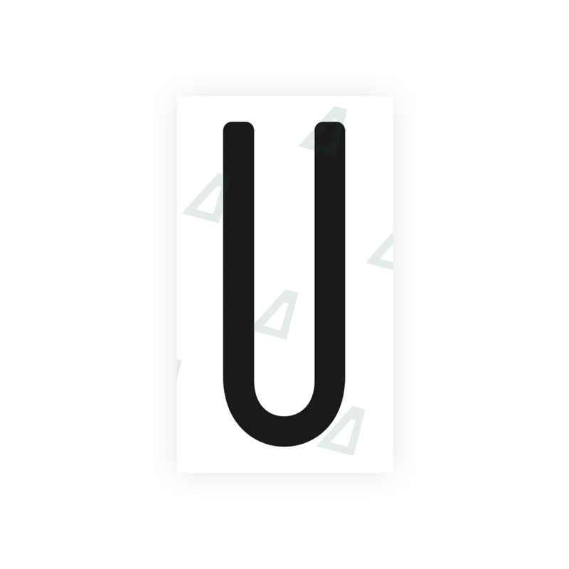 Nanofilm Ecoslick™ for US (Ohio) license plates - Symbol "U"