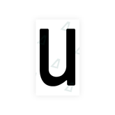 Nanofilm Ecoslick™ for bosnian license plates - Symbol "U"