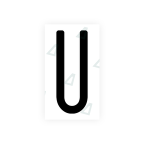 Nanofilm Ecoslick™ for US (Wisconsin) license plates - Symbol "U"