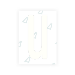 Pegatina Letra U - Panama (2018 - versión actual)