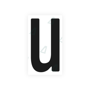 Nanofilm Ecoslick™ for german number plates - Symbol "U" 