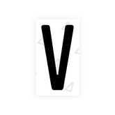 Autocollant pour plaques d'immatriculation Swiss - Symbole "V"