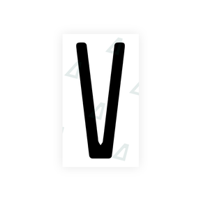 Nanofilm Ecoslick™ for US (Illinois) license plates - Symbol "V"