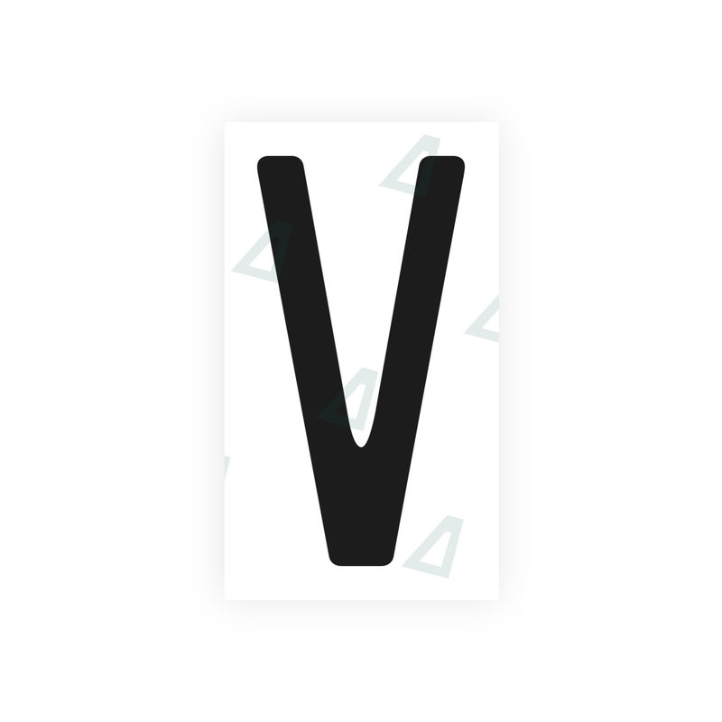 Nanofilm Ecoslick™ for US (California) license plates - Symbol "V"