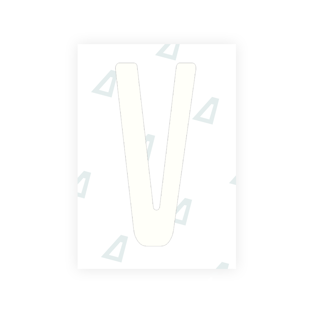 Adhesivo para matrículas de Peru - Símbolo "V"
