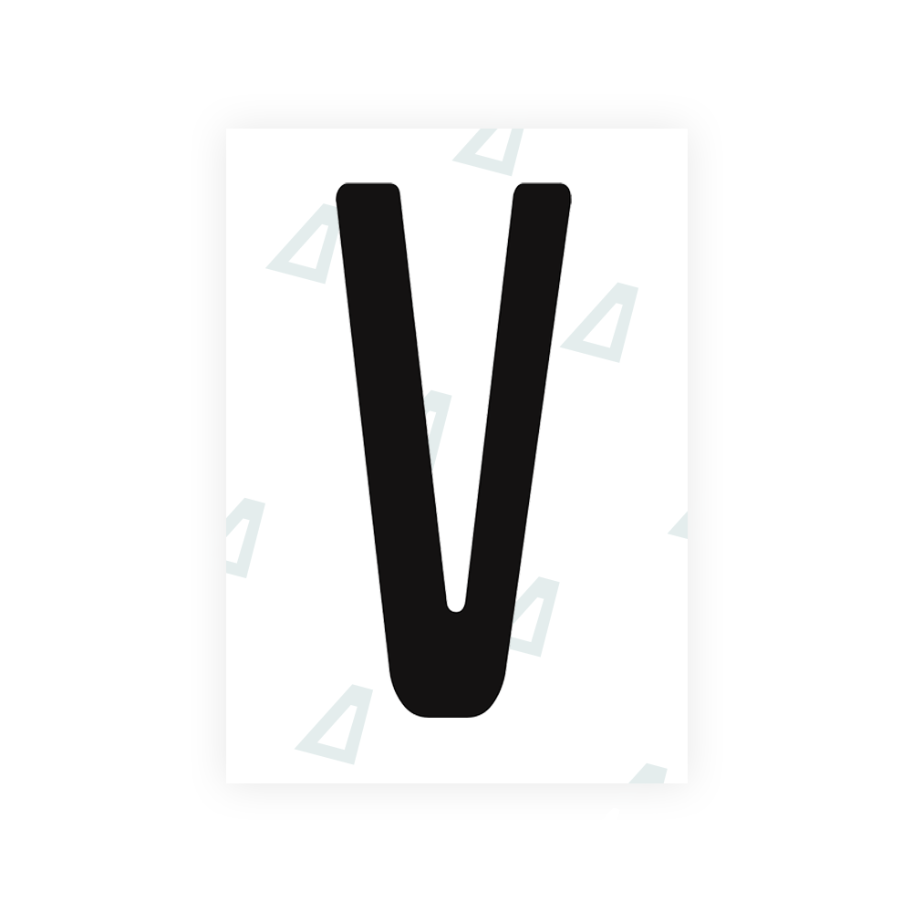 Adhesivo para matrículas de Peru - Símbolo "V"