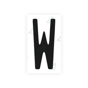 Nanofilm Ecoslick™ for US (Florida) license plates - Symbol "W" 