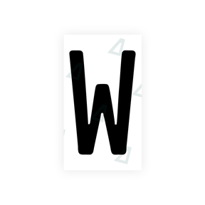 Autocollant pour plaques d'immatriculation Swiss - Symbole "W"