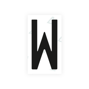 Nanofilm Ecoslick™ for mexican license plates - Symbol "W" 