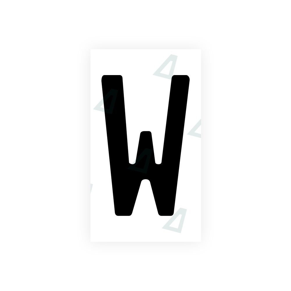 Nanofilm Ecoslick™ for bosnian license plates - Symbol "W"