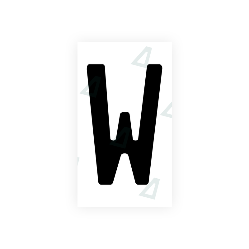 Nanofilm Ecoslick™ for bosnian license plates - Symbol "W"