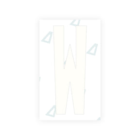 Letter W Sticker - Washington D.C (Current Version)