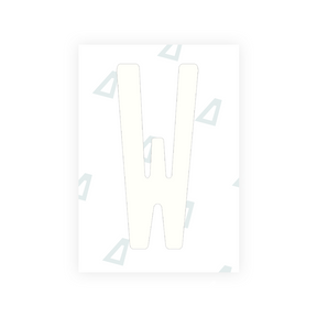 Adhesivo para matrículas de Peru - Símbolo "W"