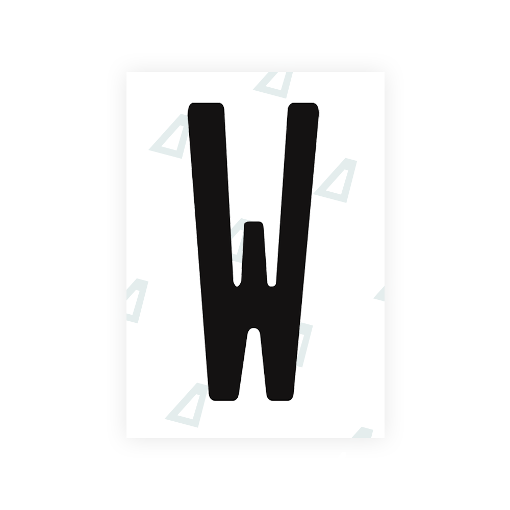 Adhesivo para matrículas de Peru - Símbolo "W"