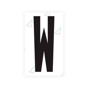 Letter W Sticker - Washington D.C (Current Version)