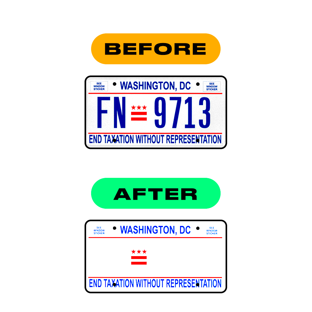 Letter J Sticker - Washington D.C (Current Version)