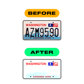 Letter E Sticker - Washington State (Current Version)