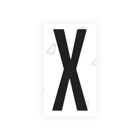 Letter X Sticker - Washington D.C (Current Version)