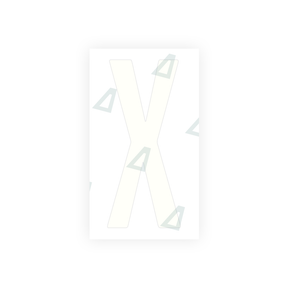 Letter X Sticker - Washington D.C (Current Version)