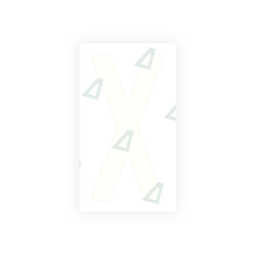 Autocollant pour plaques d'immatriculation Swiss - Symbole "X"