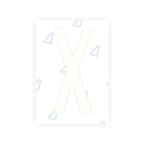 Adhesivo para matrículas de Peru - Símbolo "X"