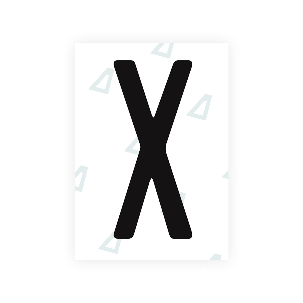 Adhesivo para matrículas de Peru - Símbolo "X"