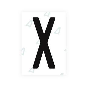 Adhesivo para matrículas de Peru - Símbolo "X"