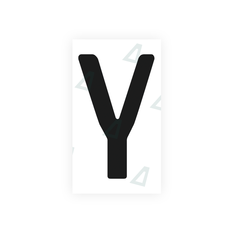 Alite sticker for Uruguay license plates - "Y" symbol 