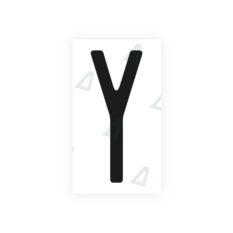 Nanofilm Ecoslick™ for US (Washington) license plates - Symbol "Y"