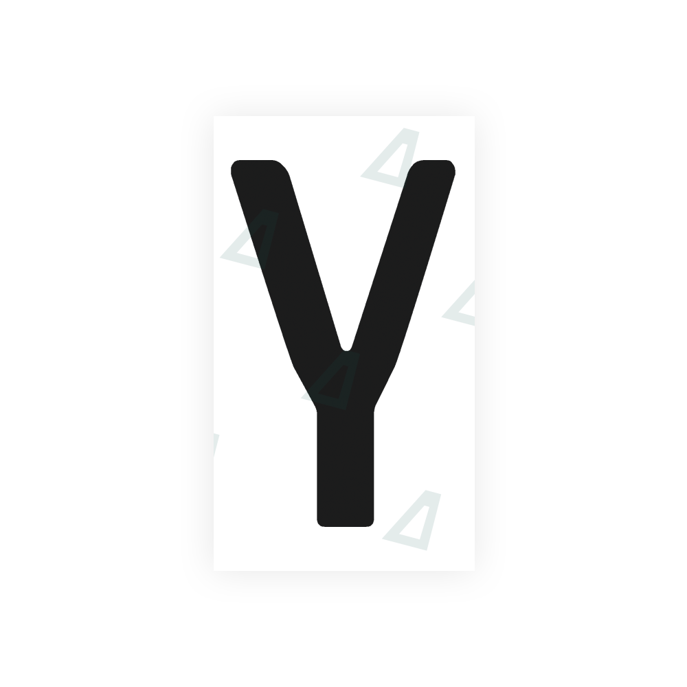 Alite sticker for Argentina license plates - "Y" symbol 