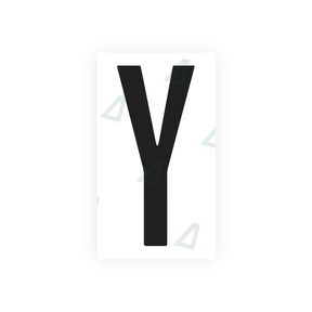 Letter Y Sticker - Washington D.C (Current Version)